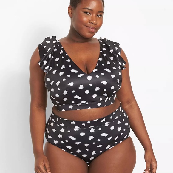 Swim by Cacique No-Wire‎ Ruffle Swim Bikini Top Women’s Plus Size 22 - Picture 14 of 14